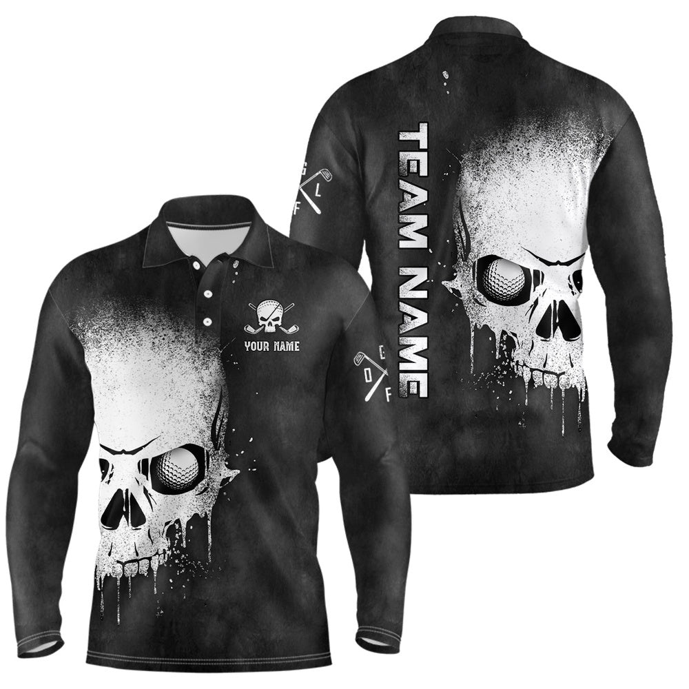 Smoke Skull Black White Men’s Golf Polo Shirts Custom Scary Golf Shirts For Men Golf Gifts, Golf Polo Shirt, Golf Shirts Smoke Skull Black White Men’s Golf Polo Shirts Custom Scary Golf Shirts For Men Golf Gifts, Golf Polo Shirt, Golf Shirts
