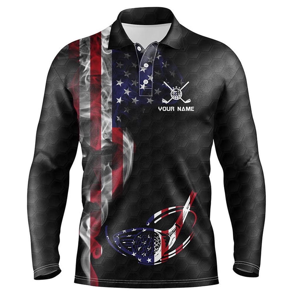 Smoky American Flag Men’s Golf Polo Shirts Custom Patriotic Golf Tops For Men Golf Pattern Shirt, Golf Polo Shirt, Golf Shirts Smoky American Flag Men’s Golf Polo Shirts Custom Patriotic Golf Tops For Men Golf Pattern Shirt, Golf Polo Shirt, Golf Shirts