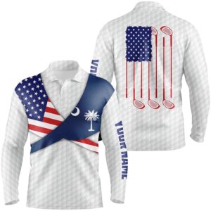 South Carolina Flag White Golf Pattern Men s Polo Shirt Patriotic Men Golf Shirts Golf Gifts Golf Polo Shirt Golf Shirts 2 zjhpsu.jpg