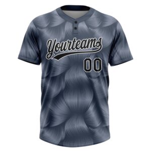 Steel Gray Black White 3D Pattern Two Button Unisex Softball Jersey Custom Team Softball Jersey 2 cxy5oy.jpg