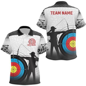 Target Archery Silhouette Archer Polo Shirts, Custom…