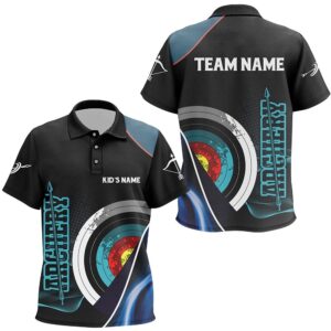 Targets Archery Polo Shirts, Custom Blue Black…