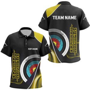 Targets Archery Polo Shirts, Custom Yellow Black…