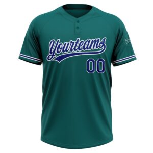 Teal Royal White Two Button Unisex Softball Jersey Custom Team Softball Jersey 2 dbiula.jpg