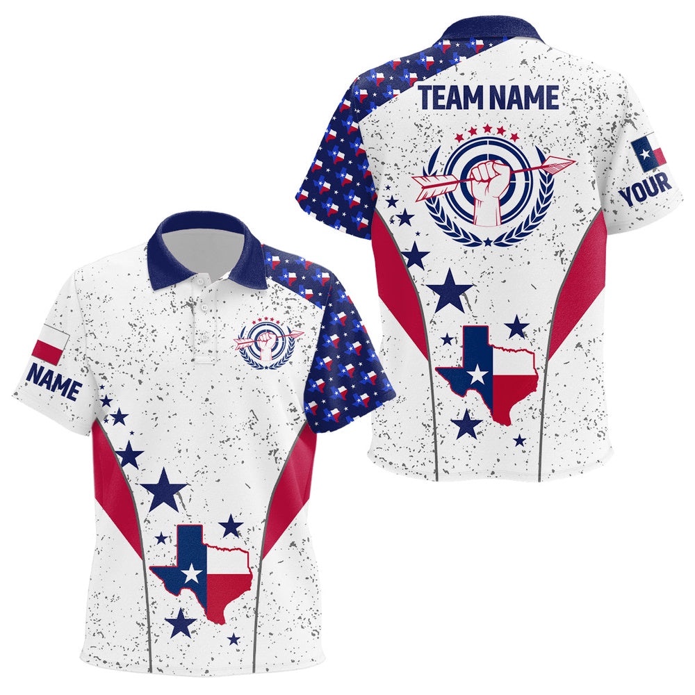 Texas Archery Grunge Style Polo Shirts, Custom Texas Flag Shirts For Players, Custom Archery Team Polo Shirt Texas Archery Grunge Style Polo Shirts, Custom Texas Flag Shirts For Players, Custom Archery Team Polo Shirt