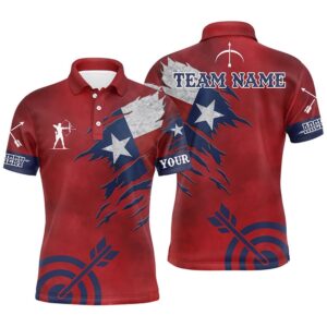 Texas Archery Men Polo Shirts, Archery Polo…