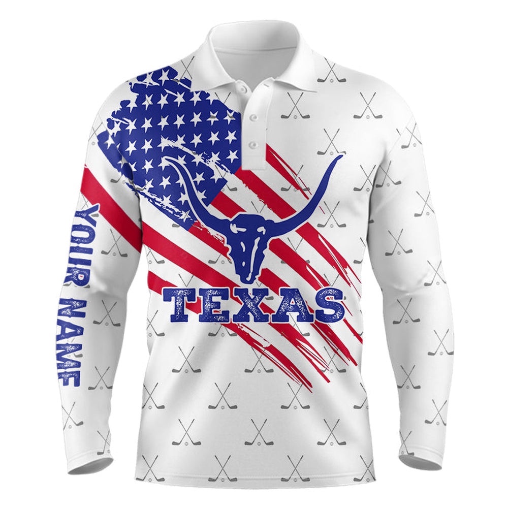 Texas Flag Longhorn Men’s Custom Patriotic Golf Shirts For Men, Best Golf Gifts, Golf Polo Shirt, Golf Shirts Texas Flag Longhorn Men’s Custom Patriotic Golf Shirts For Men, Best Golf Gifts, Golf Polo Shirt, Golf Shirts