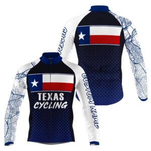 Texas Flag Men’s Cycling Jersey With Full…