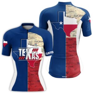 Texas WoMen’s Cycling Jersey With Full Zip…