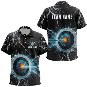 Thunder Lighting Target Archery Polo Shirts, Custom…