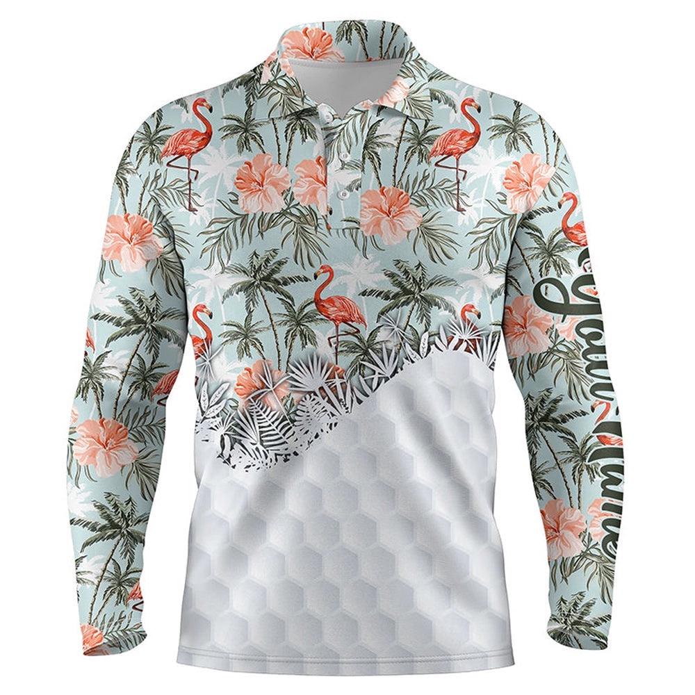 Tropical Palm Trees Flamingo Hibiscus Pattern Custom Men’s Golf Polo Shirts Team Golf Shirts For Men’s, Golf Polo Shirt, Golf Shirts Tropical Palm Trees Flamingo Hibiscus Pattern Custom Men’s Golf Polo Shirts Team Golf Shirts For Men’s, Golf Polo Shirt, Golf Shirts