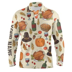 Turkey Thanksgiving Golf Men Polo Shirt Autumn Seamless Custom Golf Shirts For Men Golf Gifts Golf Polo Shirt Golf Shirts 2 f7glkj.jpg