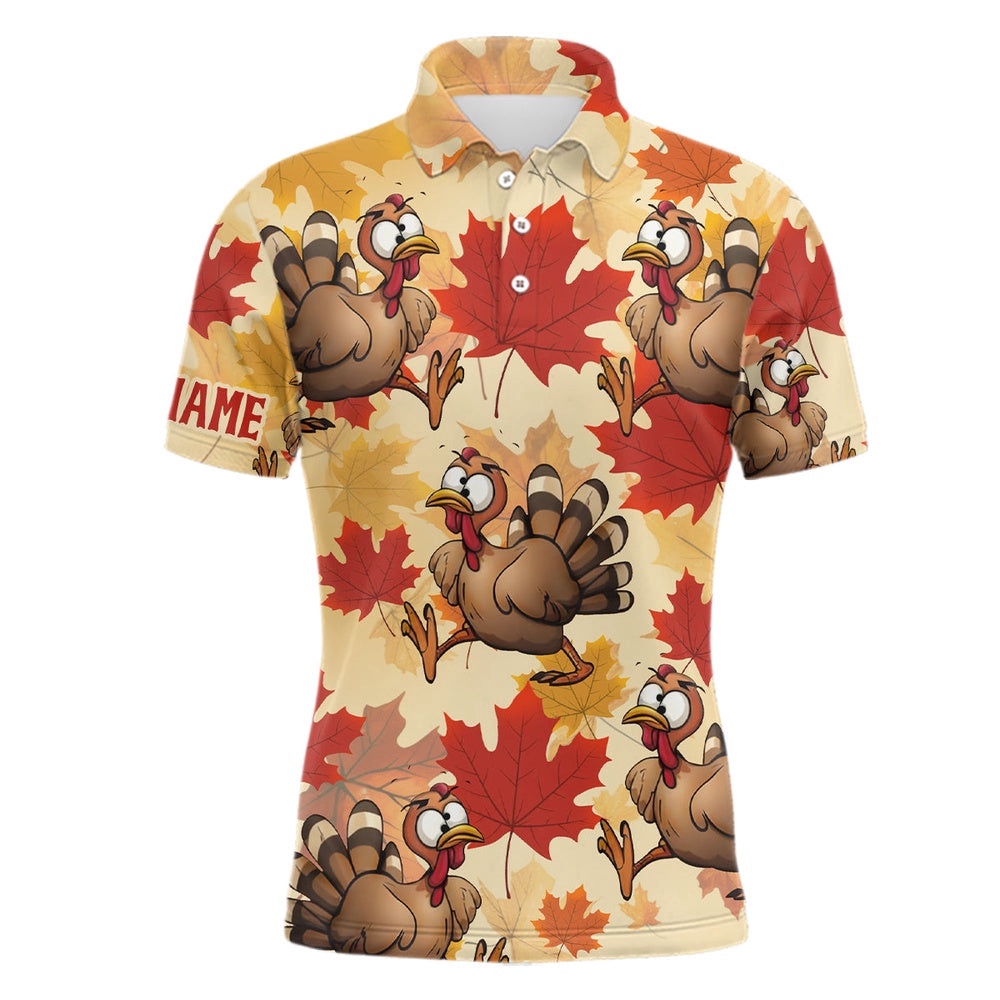 Turkey Thanksgiving Men’s Golf Polo Shirt Fall Maple Leaves Custom Golf Shirts For Men Golf Gifts, Golf Polo Shirt, Golf Shirts Turkey Thanksgiving Men’s Golf Polo Shirt Fall Maple Leaves Custom Golf Shirts For Men Golf Gifts, Golf Polo Shirt, Golf Shirts