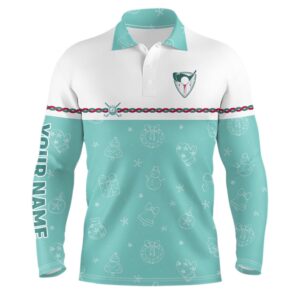 Turquoise Christmas Golf Men s Polo Shirt Custom Winter Pattern Golf Shirts For Men Xmas Golf Gifts Golf Polo Shirt Golf Shirts 2 hdxpw6.jpg