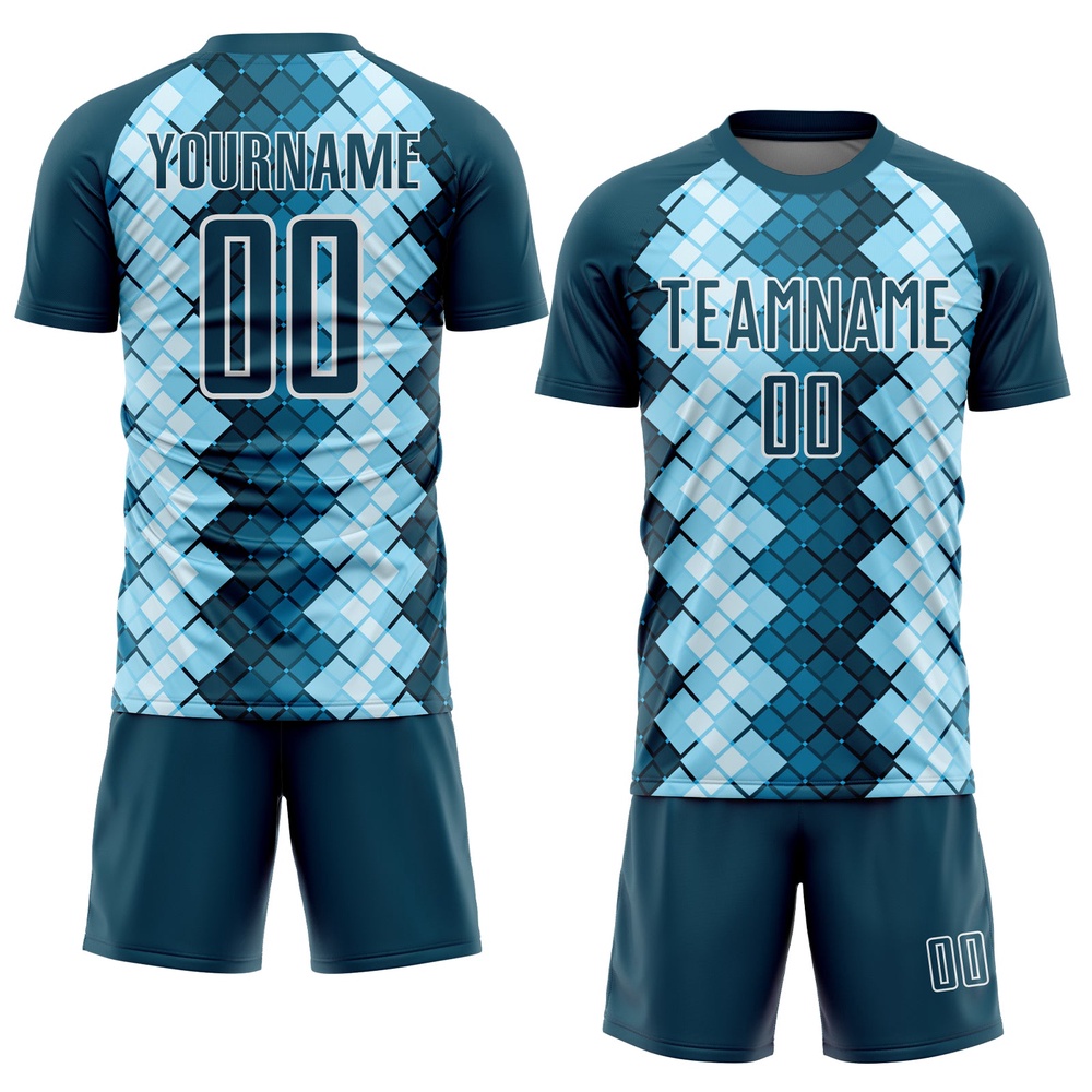 US Navy Blue White Geometric Shapes Sublimation Soccer Uniform Jersey, Custom Team Soccer Jersey Shirt US Navy Blue White Geometric Shapes Sublimation Soccer Uniform Jersey, Custom Team Soccer Jersey Shirt