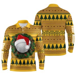 Ugly Christmas Sweater Men s Golf Sports Polo Custom Name Long Sleeves Shirt Xmas Gift For Golfer Golf Polo Shirt Golf Shirts 2 mdsjxu.jpg