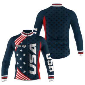 Usa Bike Shirt Men Cycling Jersey American…