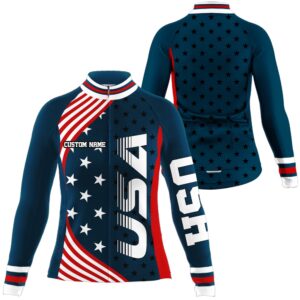 Usa Bike Shirt Women Cycling Jersey American Flag Full Zipper Cycle Gear Racewear Custom Mono Cycling Jersey 2 m7w9ud.jpg