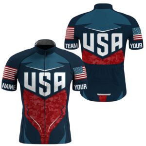 Usa Cycling Jersey Men With 3 Back Pockets American Bike Shirt Custom Full Zip Bicycle Tops Custom Mono Cycling Jersey 2 e1veyq.jpg