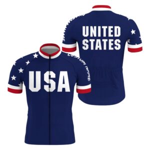 Usa Men Women Cycling Jersey American Bike…