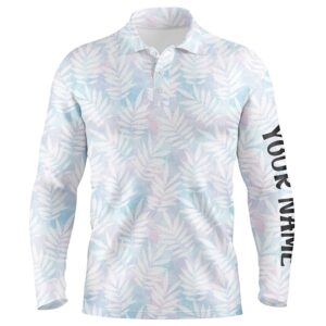 Watercolor Colorful Leaves Men s Golf Polo Shirts Rainbow Tropical Custom Name Golf Tops For Men Golf Polo Shirt Golf Shirts 2 uou9yb.jpg