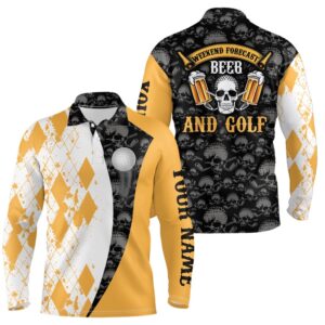 Weekend Forecast Beer Golf Argyle Pattern Skull Men s Golf Polo Shirt Beer Golf Shirts For Men Golf Polo Shirt Golf Shirts 2 a2eitq.jpg