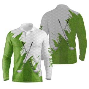 White And Green Golf Clubs Custom Name Men s Golf Polo Shirts Team Golf Shirts For Men Golf Polo Shirt Golf Shirts 2 hvyigt.jpg