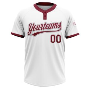 White Crimson Gray Two Button Unisex Softball Jersey Custom Team Softball Jersey 2 a8b4rh.jpg