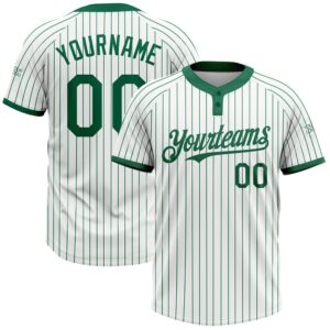 White Kelly Green Pinstripe Kelly Green Two…