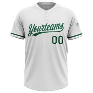White Kelly Green Two Button Unisex Softball Jersey Custom Team Softball Jersey 2 zpbq1a.jpg