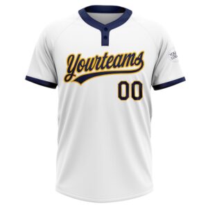 White Navy Gold Two Button Unisex Softball Jersey Custom Team Softball Jersey 2 ihdzgi.jpg