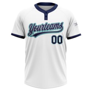 White Navy Gray Teal Two Button Unisex Softball Jersey Custom Team Softball Jersey 2 qjkjk6.jpg