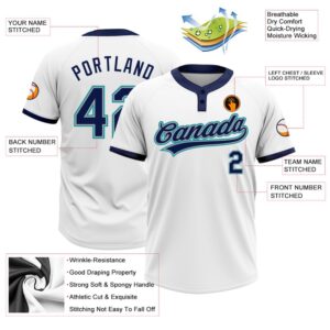 White Navy Gray Teal Two Button Unisex Softball Jersey Custom Team Softball Jersey 3 zu87fw.jpg