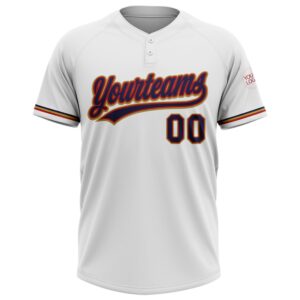 White Navy Red Old Gold Two Button Unisex Softball Jersey Custom Team Softball Jersey 2 vhzzos.jpg