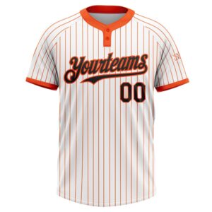 White Orange Pinstripe Black Two Button Unisex Softball Jersey Custom Team Softball Jersey 2 o6q7xa.jpg