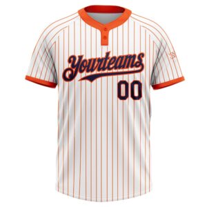 White Orange Pinstripe Navy Two Button Unisex Softball Jersey Custom Team Softball Jersey 2 vy2ss8.jpg