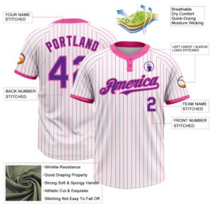 White Pink Pinstripe Purple Two Button Unisex Softball Jersey Custom Team Softball Jersey 3 zr9b9i.jpg