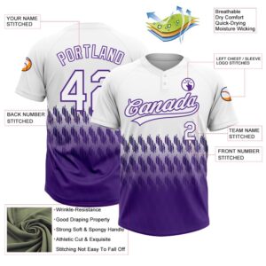 White Purple 3D Pattern Lines Two Button Unisex Softball Jersey Custom Team Softball Jersey 3 ojfeow.jpg