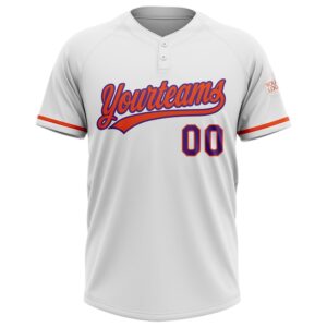 White Purple Orange Two Button Unisex Softball Jersey Custom Team Softball Jersey 2 bzjptw.jpg
