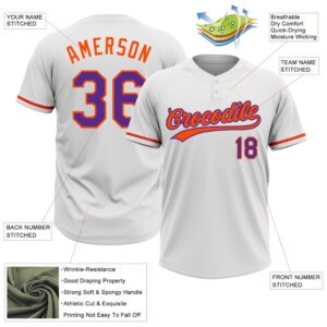 White Purple Orange Two Button Unisex Softball Jersey Custom Team Softball Jersey 3 ytxo5u.jpg