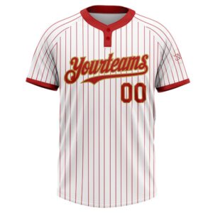White Red Pinstripe Old Gold Two Button Unisex Softball Jersey Custom Team Softball Jersey 2 kib30q.jpg