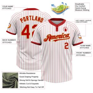 White Red Pinstripe Old Gold Two Button Unisex Softball Jersey Custom Team Softball Jersey 3 tu9hi0.jpg