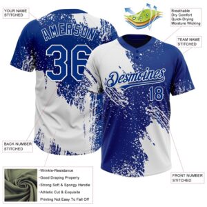 White Royal 3D Pattern Abstract Brush Stroke Two Button Unisex Softball Jersey Custom Team Softball Jersey 3 bymp2f.jpg