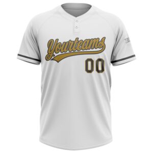 White Steel Gray Old Gold Two Button Unisex Softball Jersey Custom Team Softball Jersey 2 millj7.jpg
