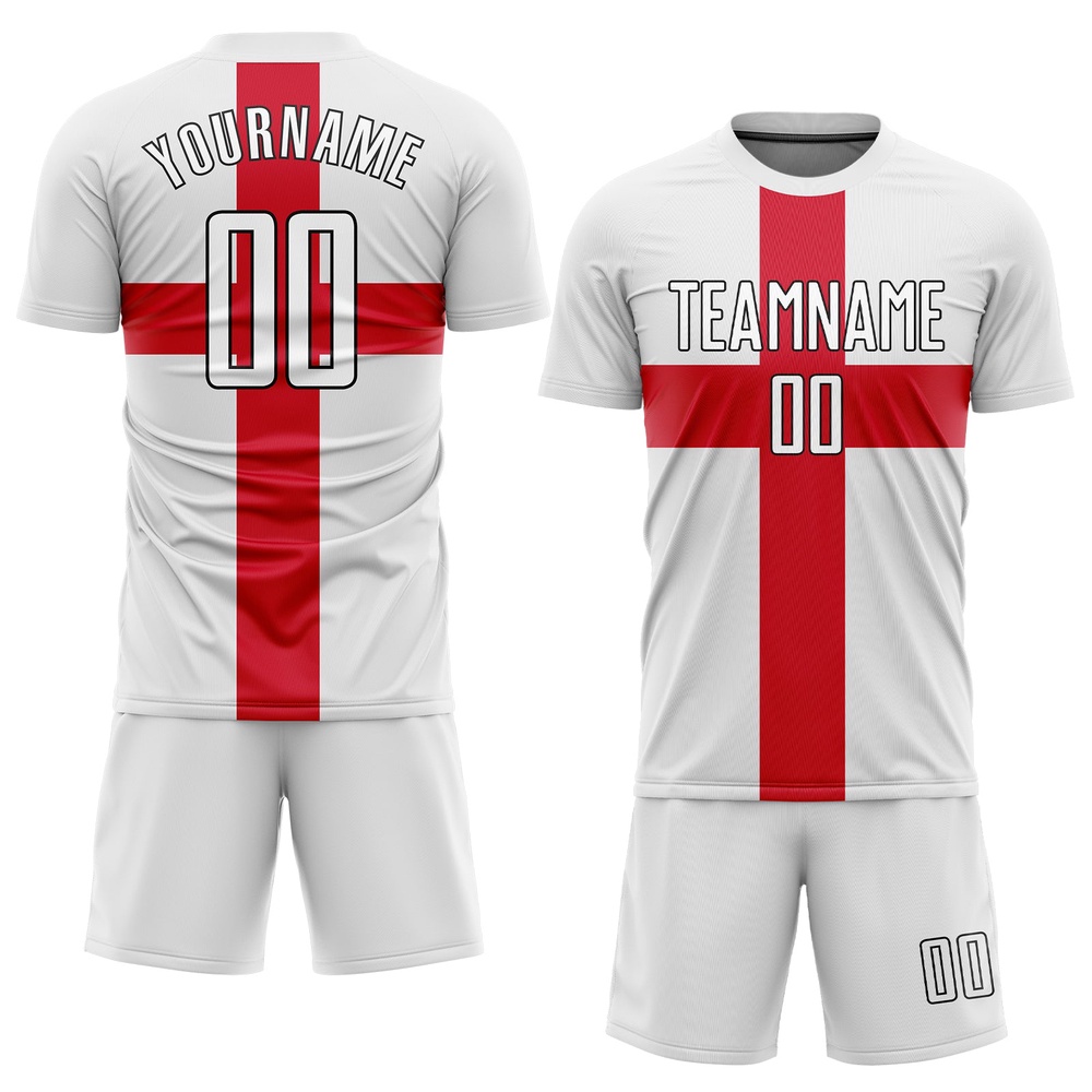 White White Red Black Sublimation Great Britain Flag Soccer Uniform Jersey, Custom Team Soccer Jersey Shirt White White Red Black Sublimation Great Britain Flag Soccer Uniform Jersey, Custom Team Soccer Jersey Shirt