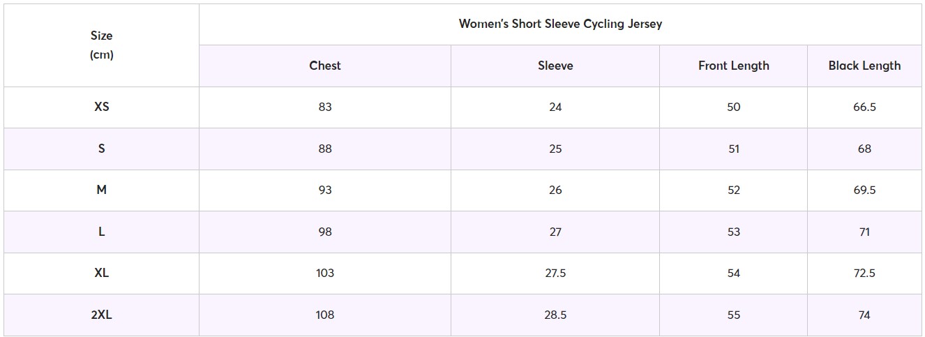 Women’s Short Sleeve Cycling Jersey