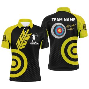 Yellow Archery Polo For Men Custom Archery…