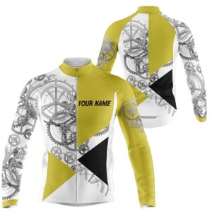 Yellow Mens Cycling Jersey Bike Shirts Breathable Biking Tops With Pockets Bicycle Clothes Custom Mono Cycling Jersey 2 rrrv26.jpg