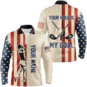 Your Hole Is My Goal Vintage American Flag Men s Golf Polo Shirt Custom Patriotic Golf Shirts For Men Golf Polo Shirt Golf Shirts 2 p3feha.jpg