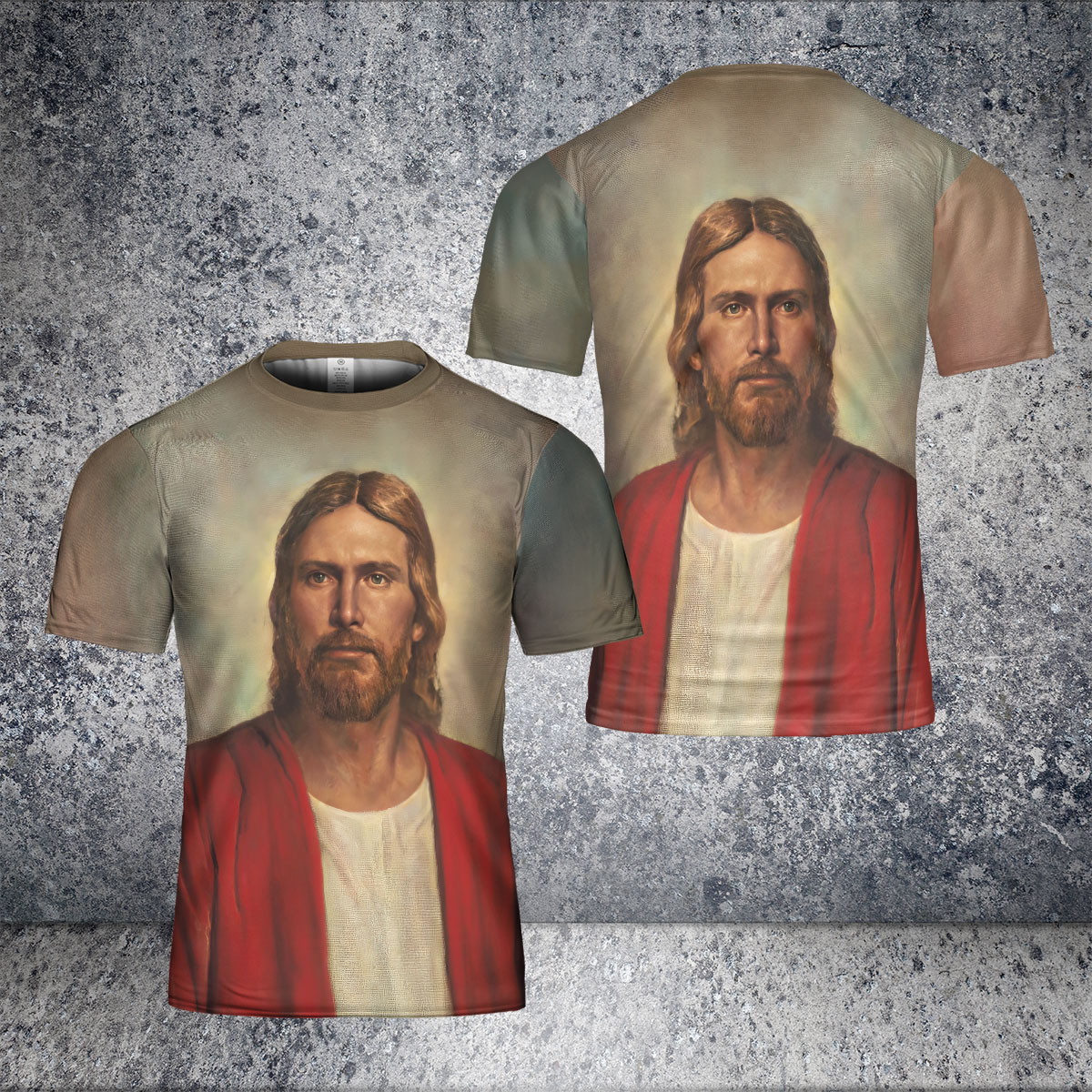 Christian Graphics All Over Print T Shirt, Jesus Lover Shirt